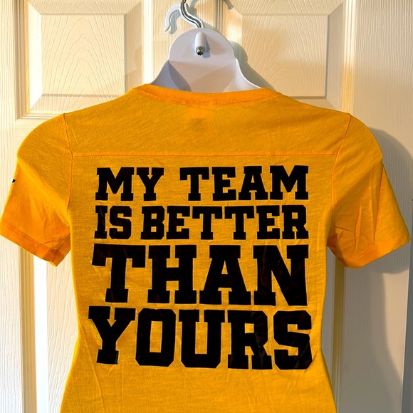 Ladies Pittsburgh Steelers Pink NFL Tee - Picture 5 of 6